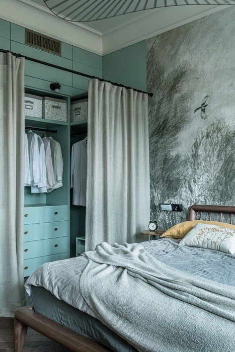 Драпировка стен тканью #2