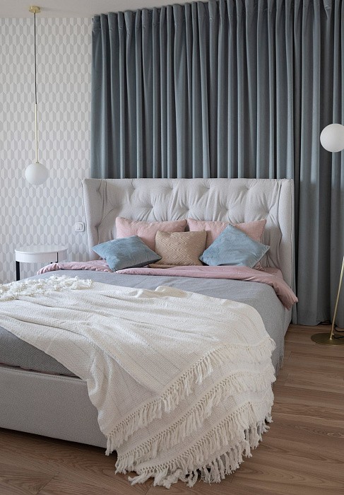 Драпировка стен тканью #1