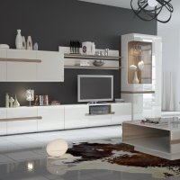 Белая мебель в гостиную